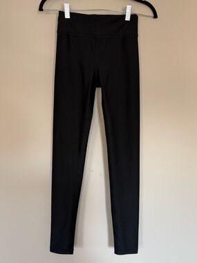 Athleta Girl High Rise Chit Chat Shine Tight Legging Lustre Black Sz Large/12